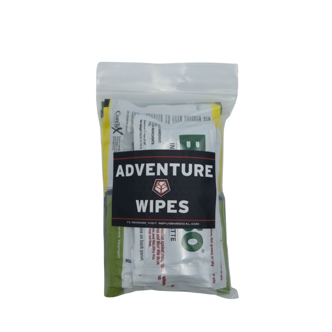 Adventure Wipes - Biodegradable Outdoor Cleaning Wipes for Camping, Hiking & Travel - Eco-Friendly Wet Wipes for Hands, Face & Gear - Perfect for Backpacking, Road Trips & Outdoor Adventures