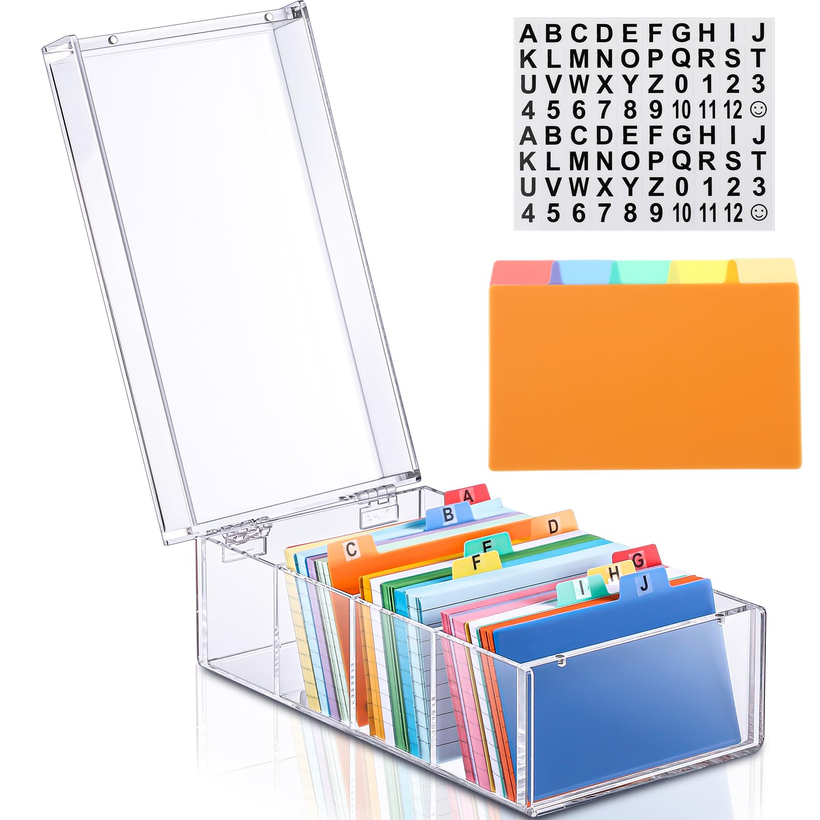 Clear Acrylic Index Card Holder - 3