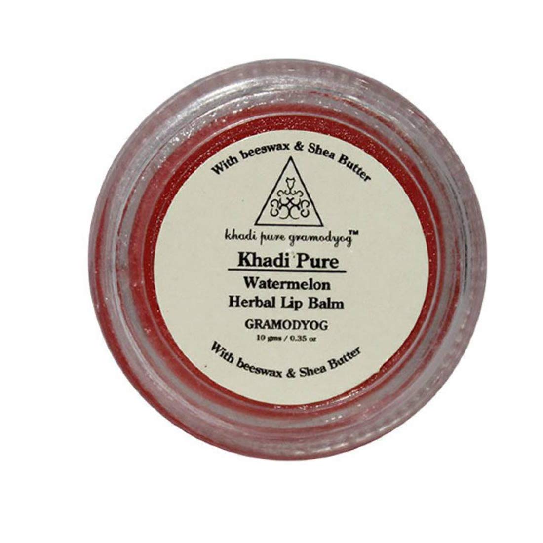 Khadi Pure Herbal Watermelon Lip Balm - 10g | Natural Fruit Flavor | Moisturizing & Nourishing for Dry Lips | Perfect for Daily Use, Travel & Gifts