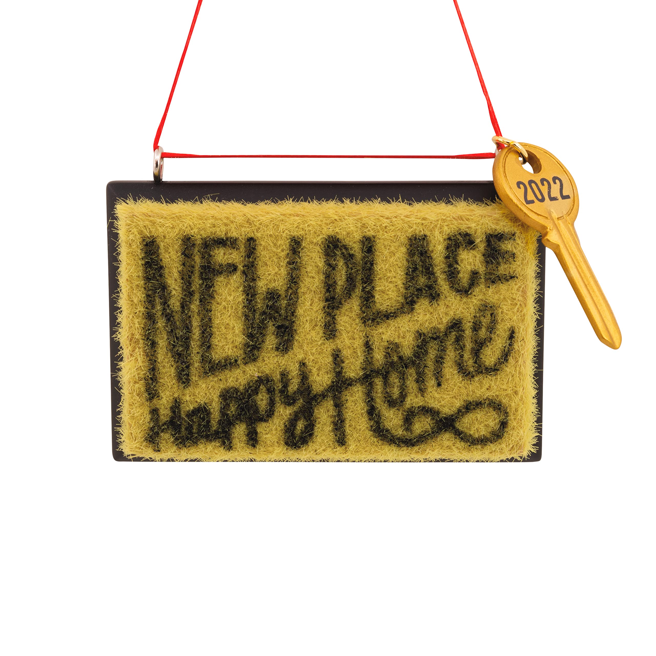 Hallmark 2022 New Home Christmas Ornament & Welcome Mat Set - Perfect for Housewarming Gifts, First Christmas Decorations, and Front Door Decor