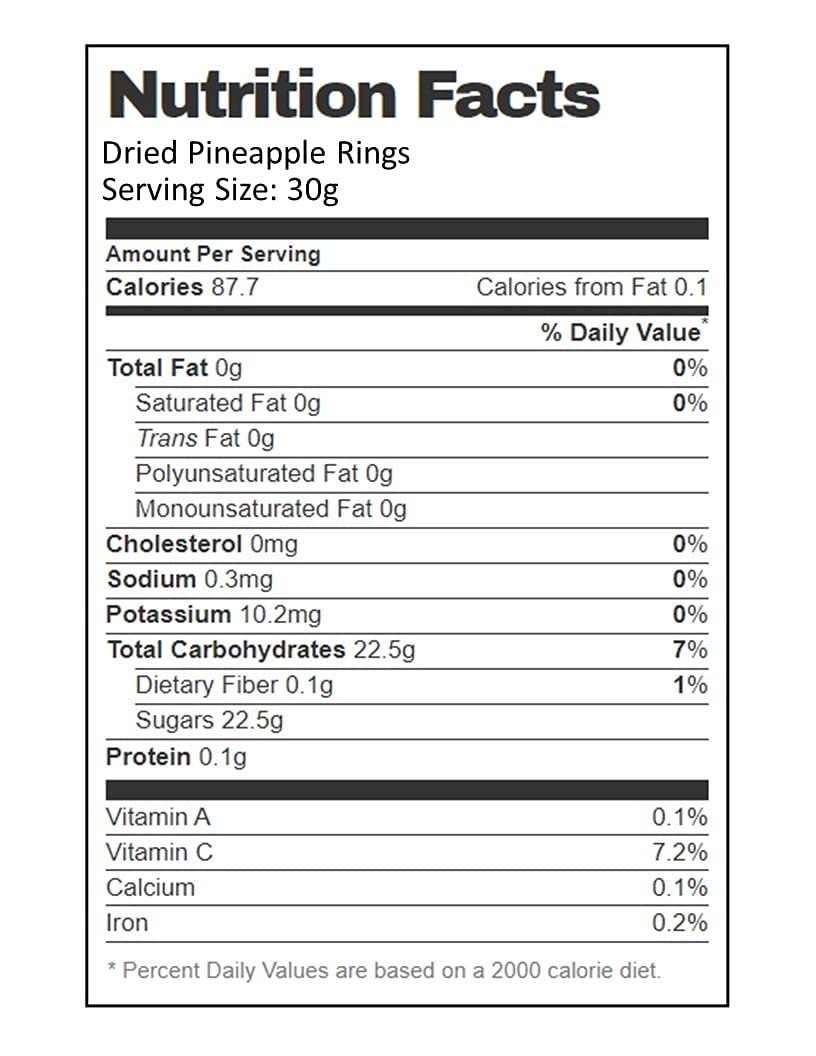 Aiva Dried Pineapple Rings 4 LB Bulk - Sweet Chewy Dehydrated Pineapple Snacks for Baking, Cooking, Trail Mix | Healthy Vegan Snack for Kids & Adults | Perfect for Hiking, Camping, Office & School Lunch