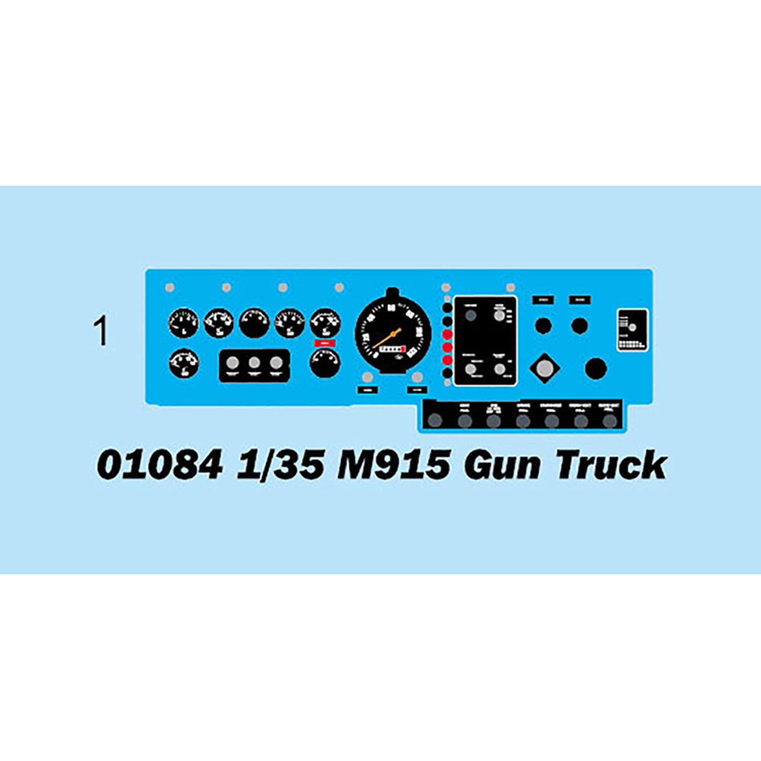 Trumpeter 1/35 Scale US Military M915 Armed Truck Transport Vehicle Unassembled Plastic Model Kit - Realistic Design for Military Enthusiasts & Model Collectors - Perfect for Dioramas, Display Cases & Historical Reenactments