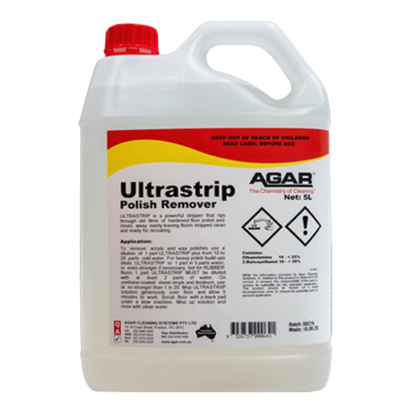 Agar Ultrastrip Heavy-Duty Floor Stripper - Professional Commercial Floor Cleaner for Vinyl, Tile & Concrete - Perfect for Warehouses, Gyms & Retail Stores