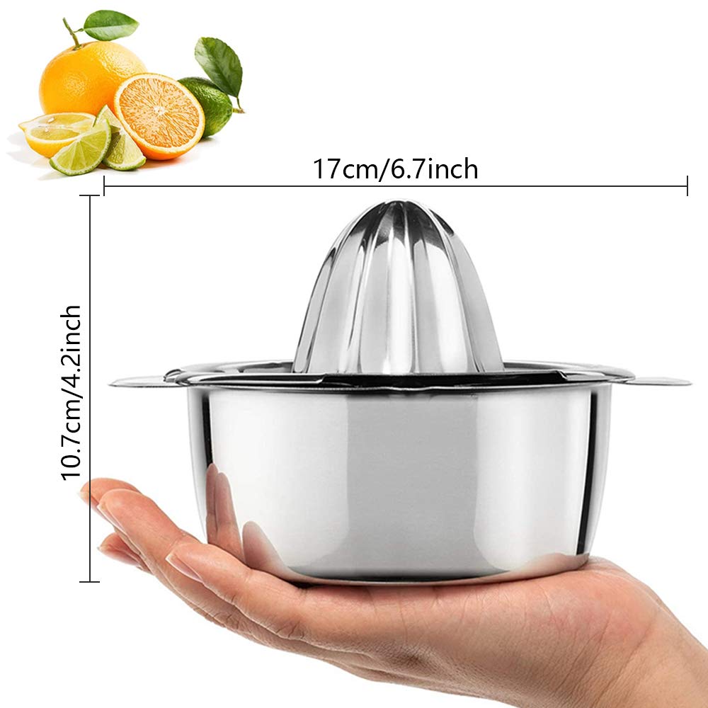 Premium Manual Citrus Juicer - Hand Press Fruit Extractor for Lemon, Orange & Lime - Perfect for Fresh Juice, Cocktails & Healthy Drinks at Home