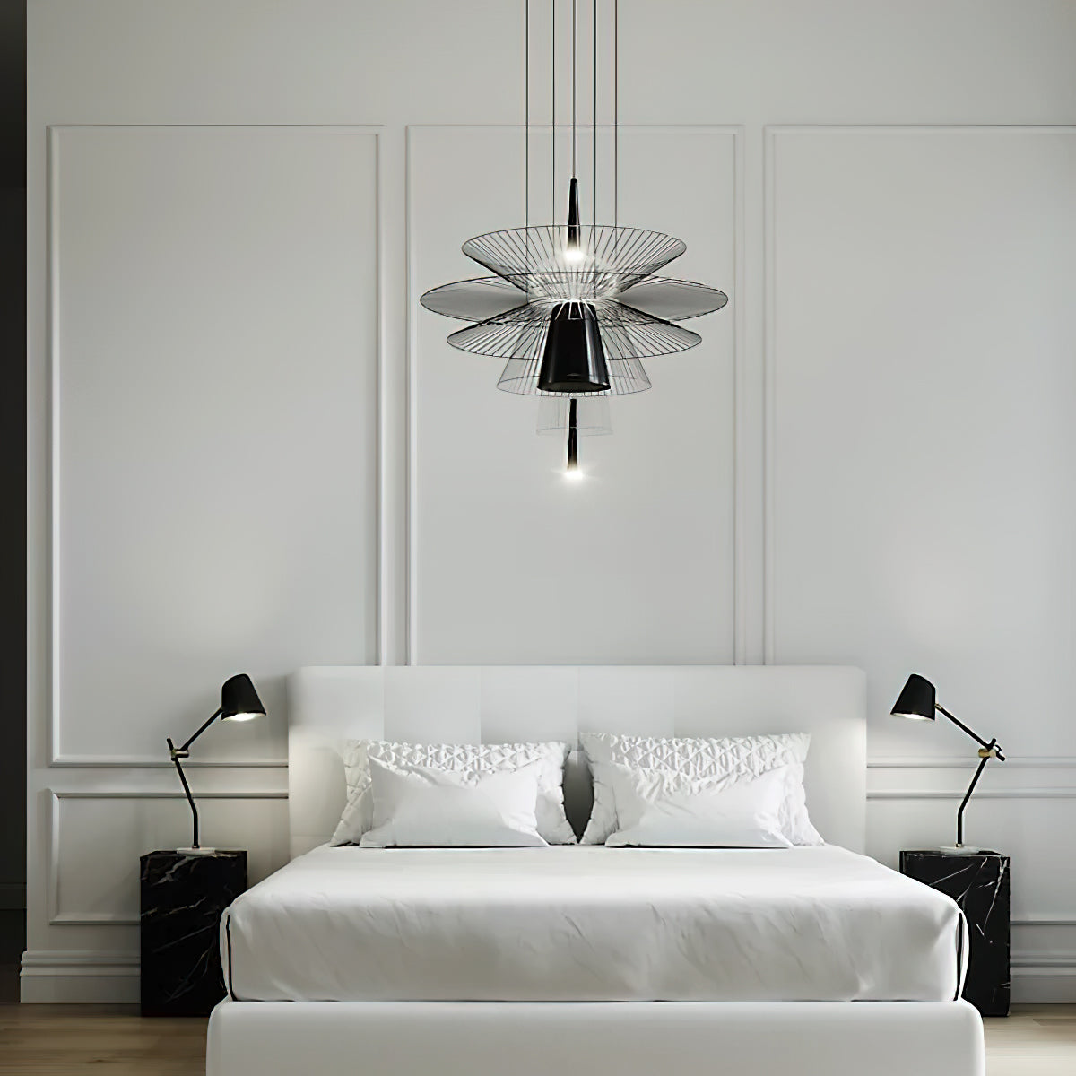 Wind Valley Chandelier - Modern Crystal Ceiling Light Fixture for Dining Room, Living Room & Bedroom | Elegant Home Decor Lighting