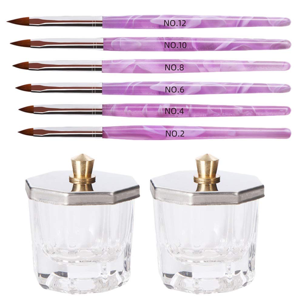 10-Piece Octagon Nail Brush Pen Set - Professional Manicure Styling Tool for Nail Art, Painting & Drawing - Perfect for DIY Nail Design at Home or Salon Use