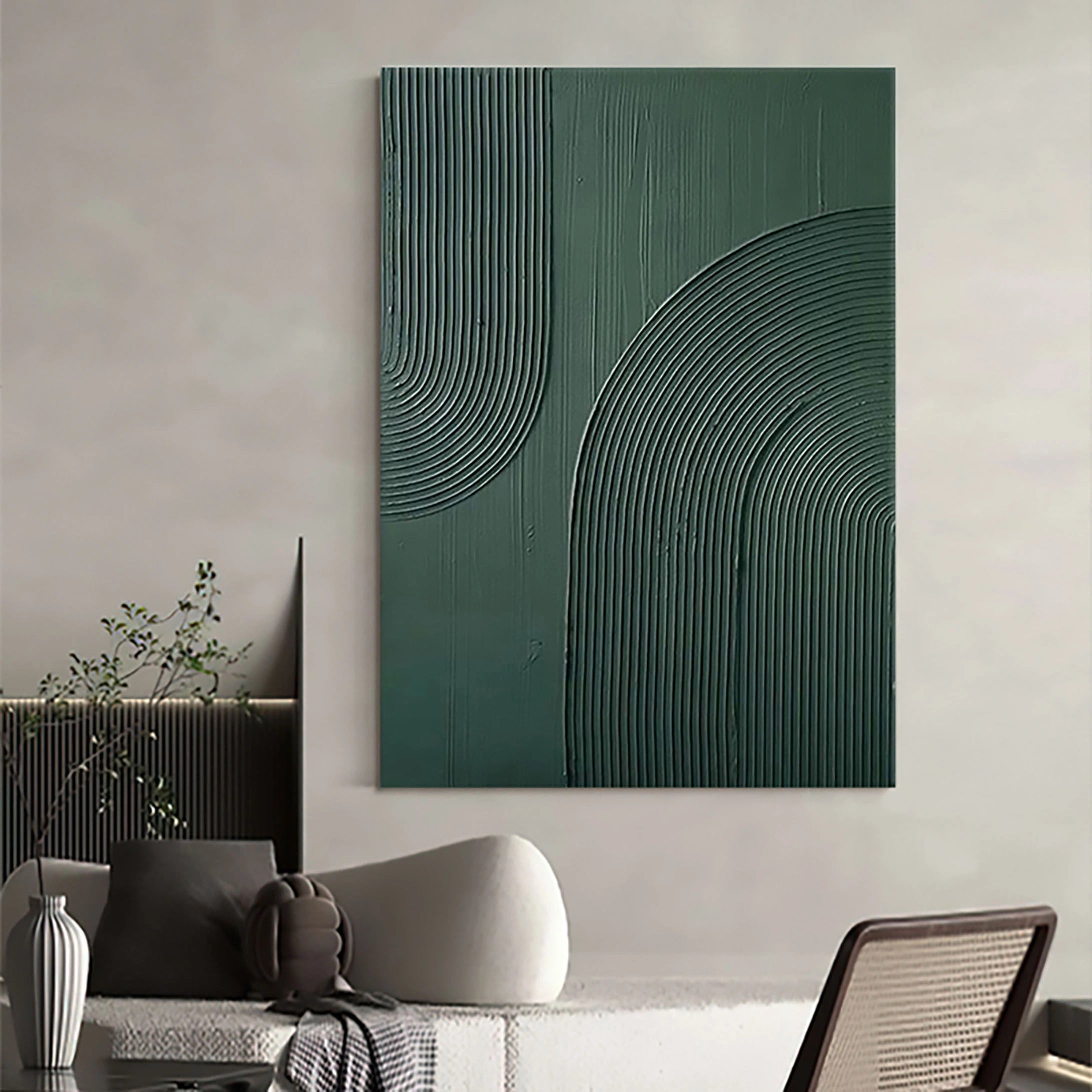 Abstract Tranquility Art Painting - Modern Canvas Wall Decor for Living Room & Bedroom - Calming Blue & White Contemporary Artwork #WS030 | Perfect for Home, Office & Meditation Spaces