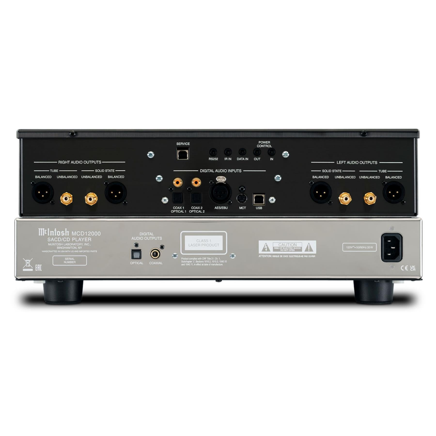 McIntosh MCD12000 High-End 2 Channel SACD/CD Player - Premium Audio for Home Theater & Audiophile Listening Rooms
