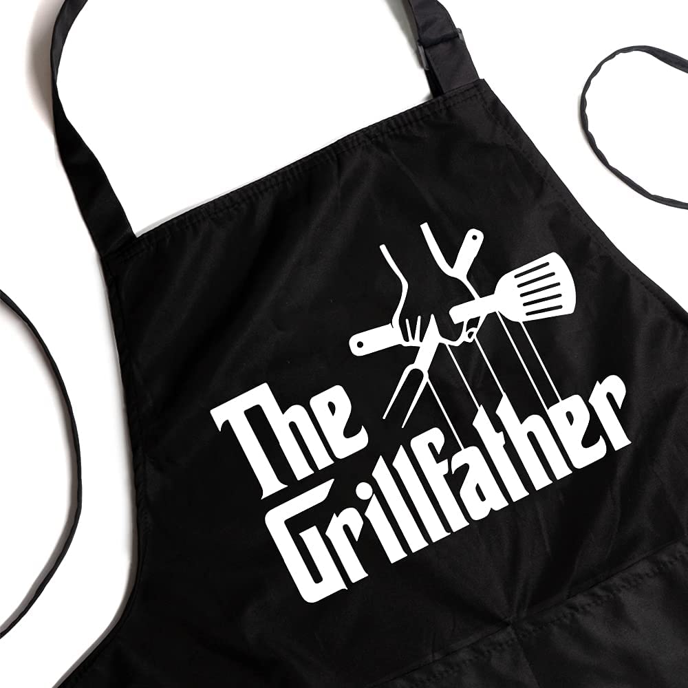 Funny Kitchen Apron - Waterproof & Durable Cooking Apron for Home Chefs & Restaurants - Perfect Birthday Gift for Mom, Dad & Professional Chefs - Ideal for BBQ, Baking & Holiday Cooking