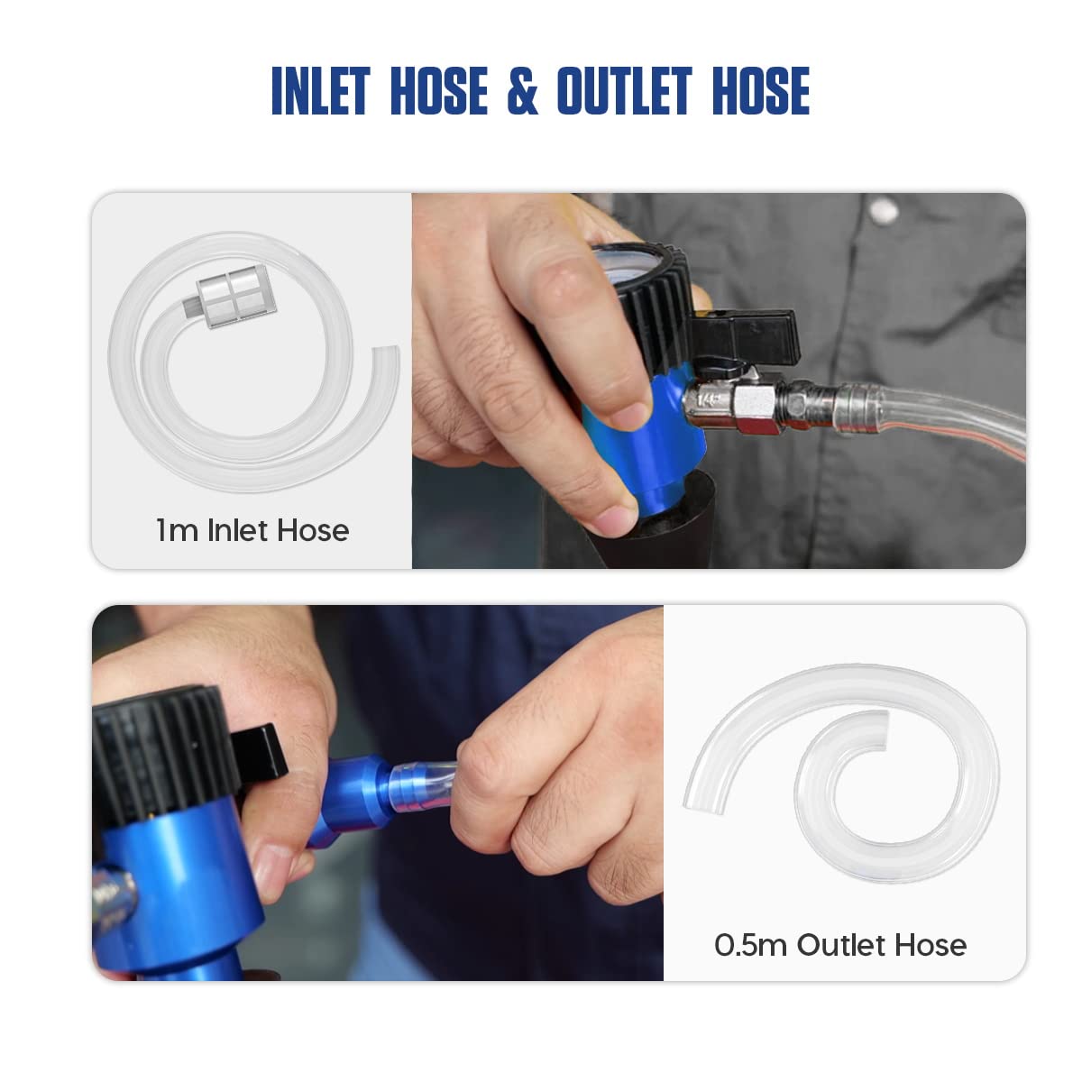 MR CARTOOL Coolant Vacuum Refill Kit - Professional Cooling System Refiller with Pressure Gauge Tester & 3 Size Adapters - Perfect for Car Radiator Maintenance and DIY Auto Repair
