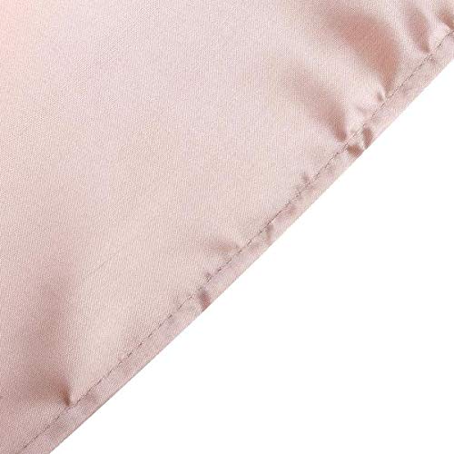 Dusty Rose Satin Rectangle Tablecloth - 90x132 Inch Elegant Table Cover for Wedding, Party & Reception | Premium Dining Table Linen for Kitchen & Events