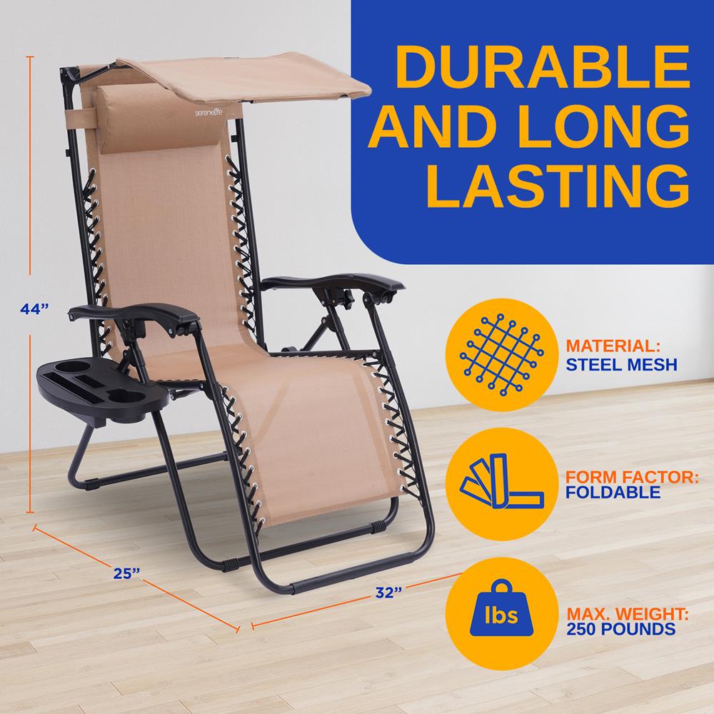Premium Adjustable Zero Gravity Recliner Chair Set - Outdoor Patio, Poolside, Camping & Backyard Relaxation