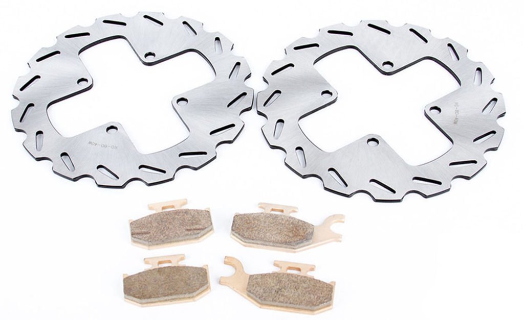 2006 Bombardier Outlander Max 500 Front RipTide Brake Rotors & Pads Set - High Performance ATV Braking System for Off-Road & Trail Riding