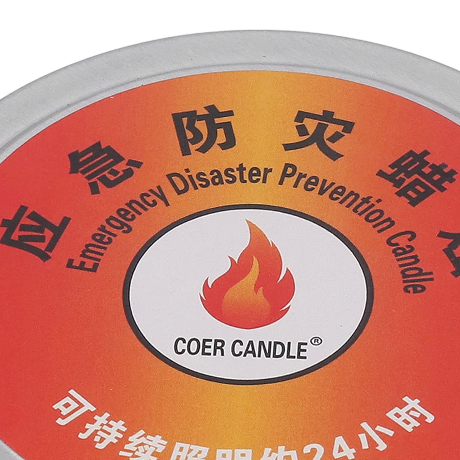 24H Windproof Emergency Candle for Camping & Power Outages