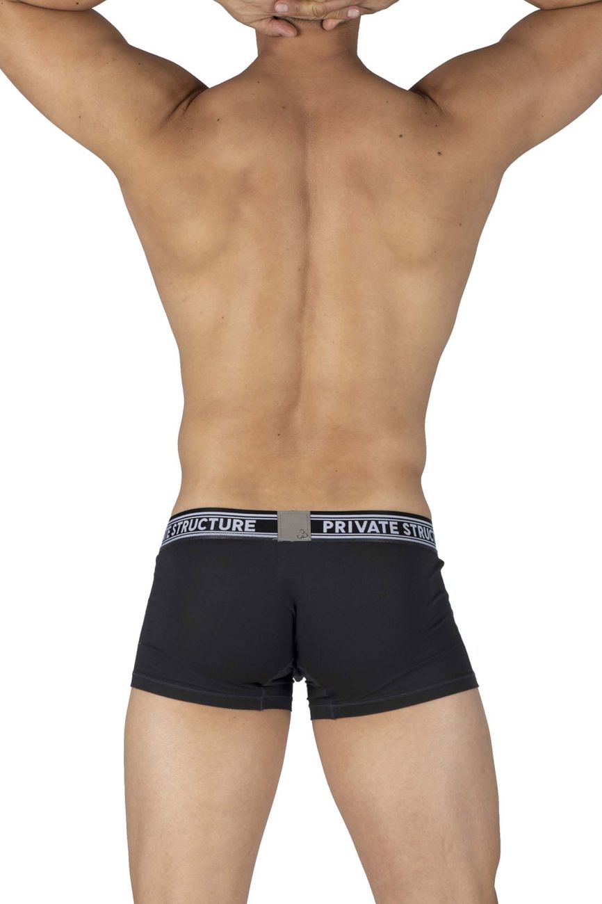 Private Structure Mid Waist Trunk - Comfortable Men's Underwear for Everyday Wear | Breathable Cotton Boxer Briefs | Perfect for Workout, Lounge & Sleep