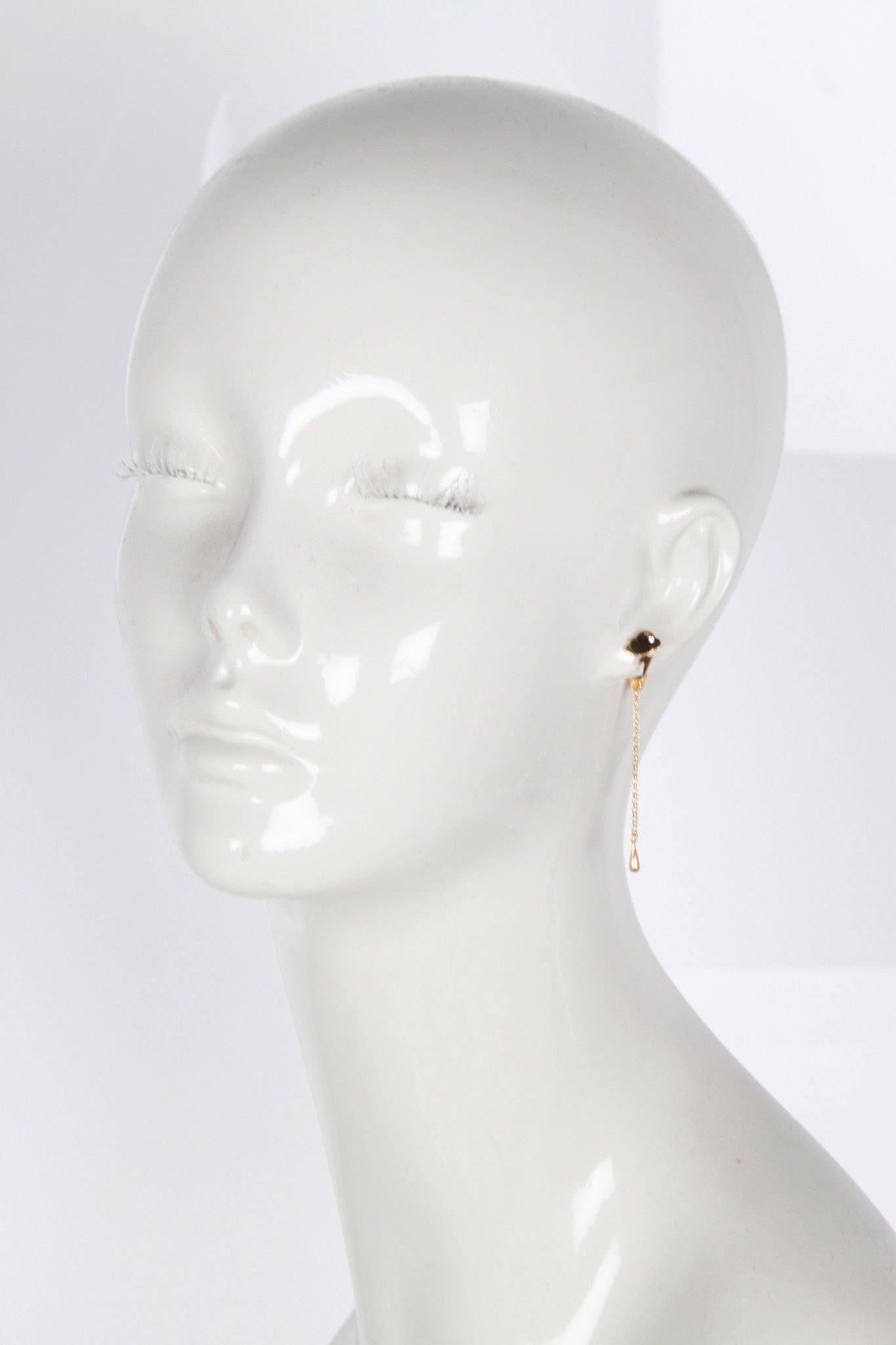 Storm Stud Earrings with Rain Drop Charm - Single Piece Dainty Jewelry for Women - Perfect for Everyday Wear, Date Nights & Gifts