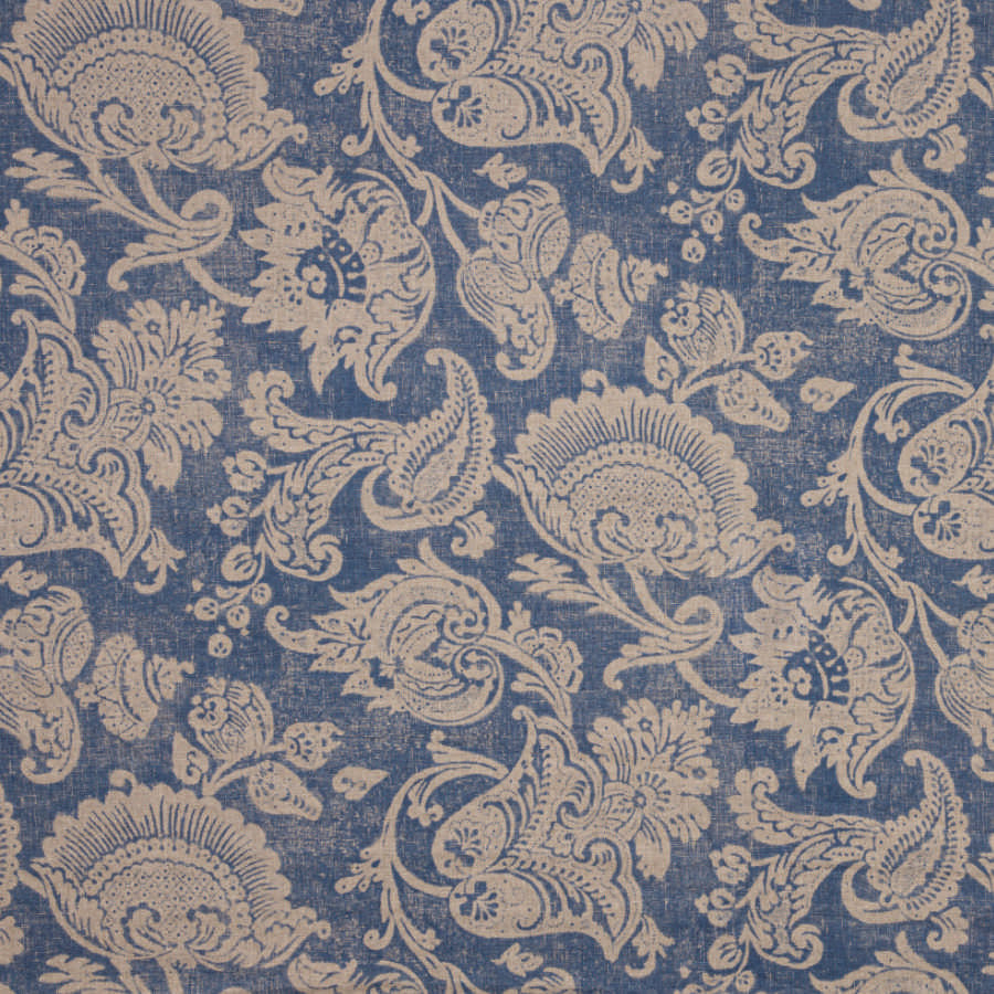 Premium Linen & Indigo Dyed Natural Fabric - Soft, Breathable & Durable for Clothing, Home Decor & DIY Crafts