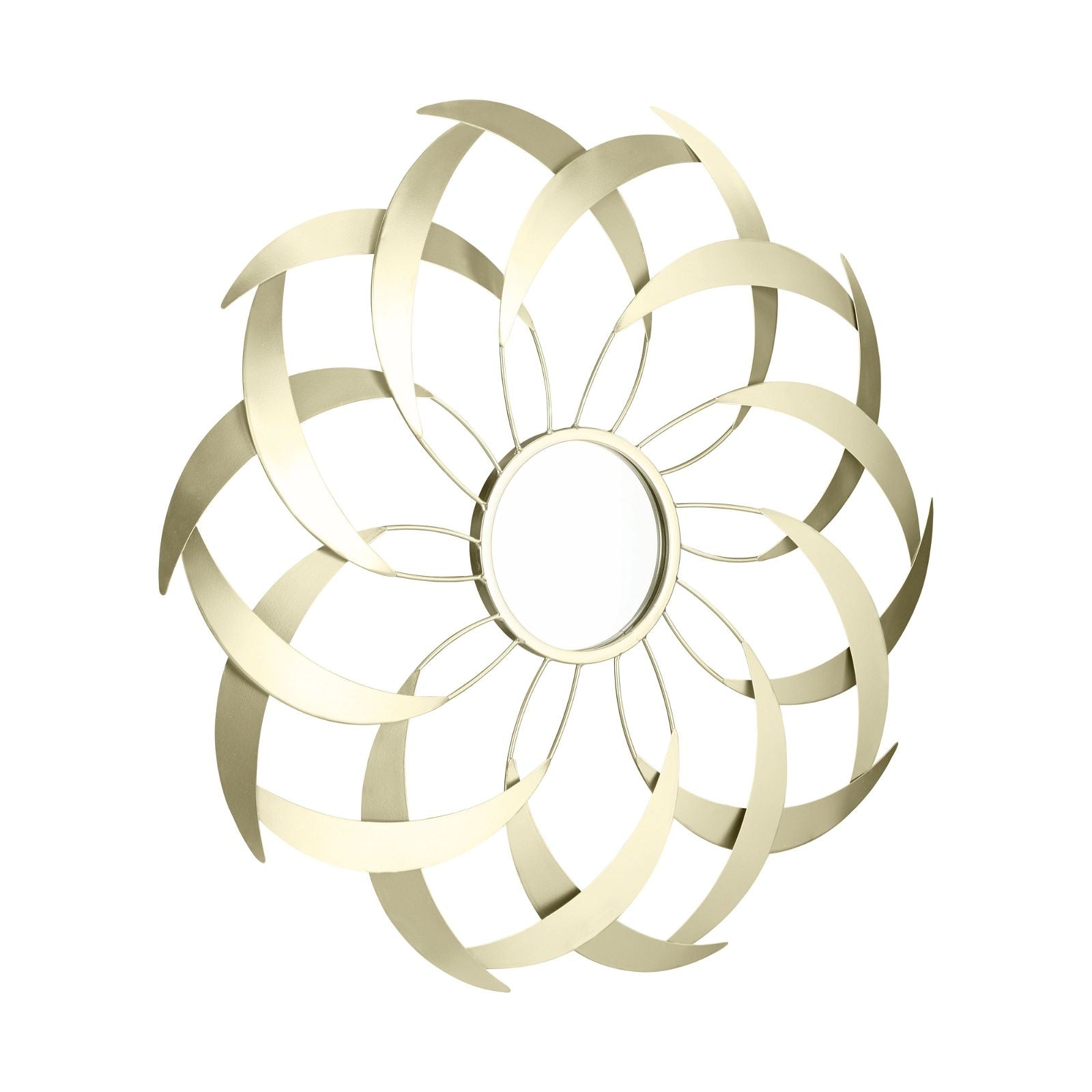 Stylish Gold Leaf Design ARI Mirror 700mm by Criterion - Perfect for Living Room, Bedroom & Bathroom Decor