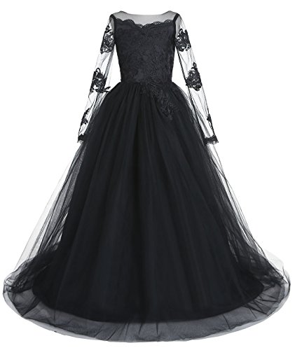 Clearbridal Lace Flower Girl Dresses for Toddlers - Elegant Baby Bridesmaid & Pageant Princess Tulle Gowns - Perfect for Weddings, Christenings & Special Occasions