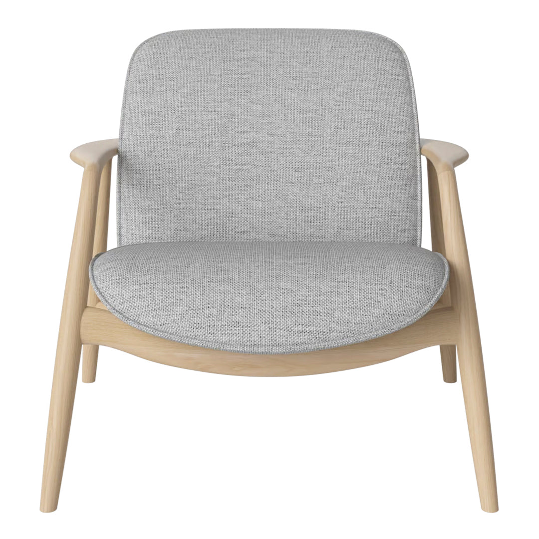 Bowie Lounge Chair - Modern Accent Chair for Living Room, Bedroom & Office - Comfortable Upholstered Armchair with Wooden Legs - Perfect for Relaxing, Reading & Lounging