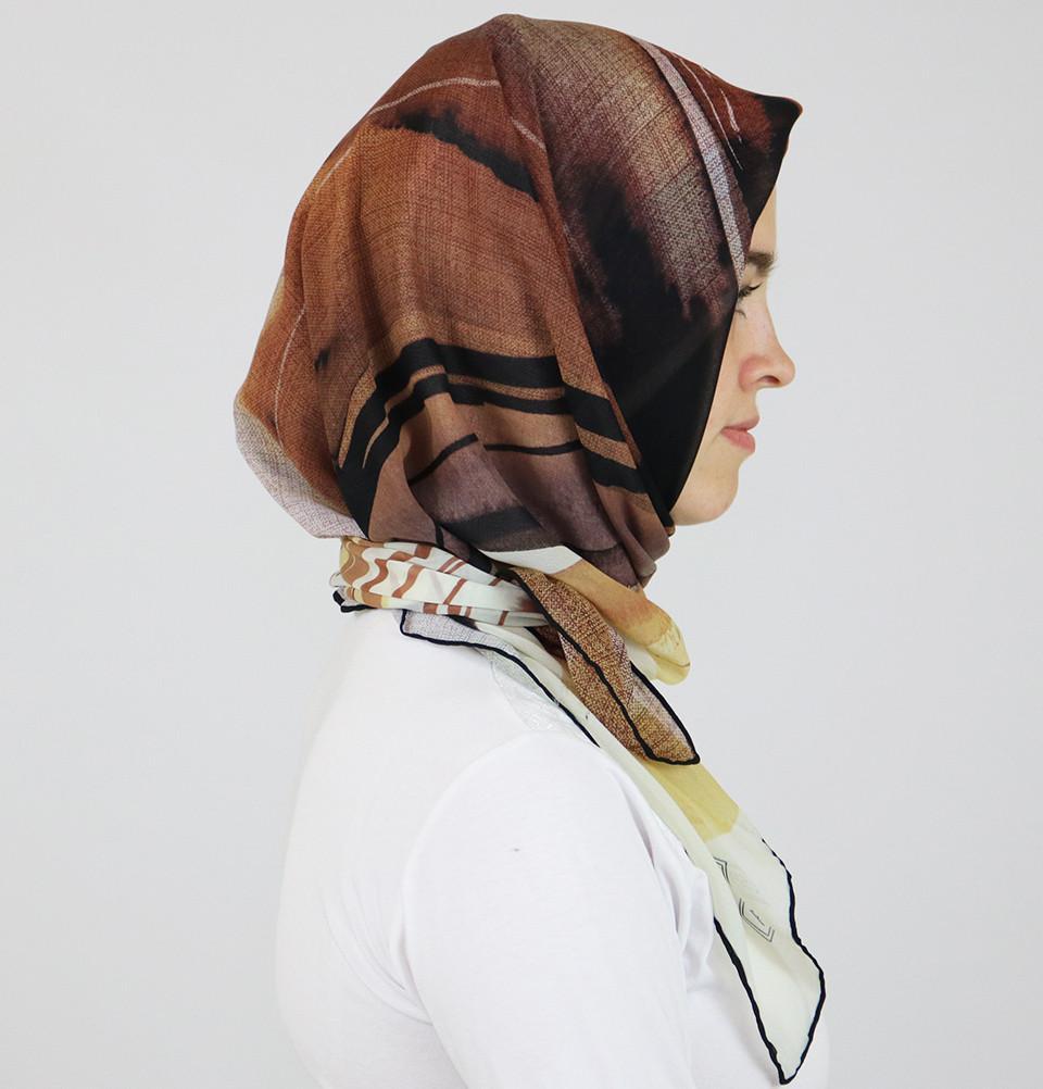 Aker 'Angel' Chiffon Square Hijab Scarf 7234 911 - Lightweight Muslim Headscarf for Women, Breathable Fashion Accessory - Perfect for Daily Wear, Prayer, and Special Occasions