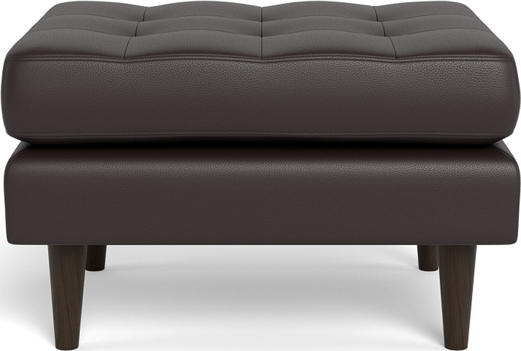 Premium Leather Ottoman Footrest - Elegant Home Decor for Living Room, Bedroom & Office - Soft & Durable Ladybird Design