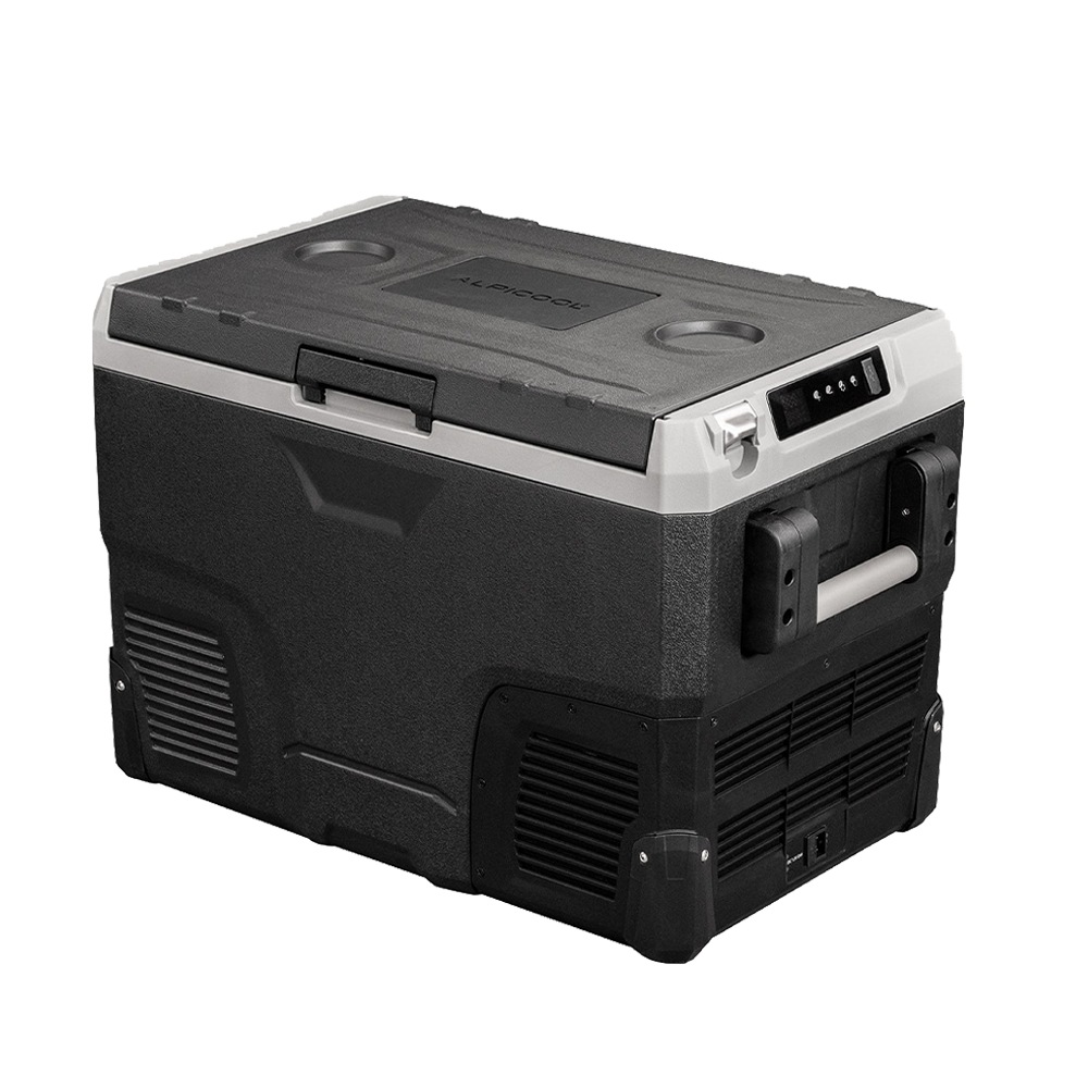 Alpicool IR42 12V/24V Portable Car Refrigerator 42 Quart Grey - Perfect for Road Trips, Camping & Outdoor Adventures