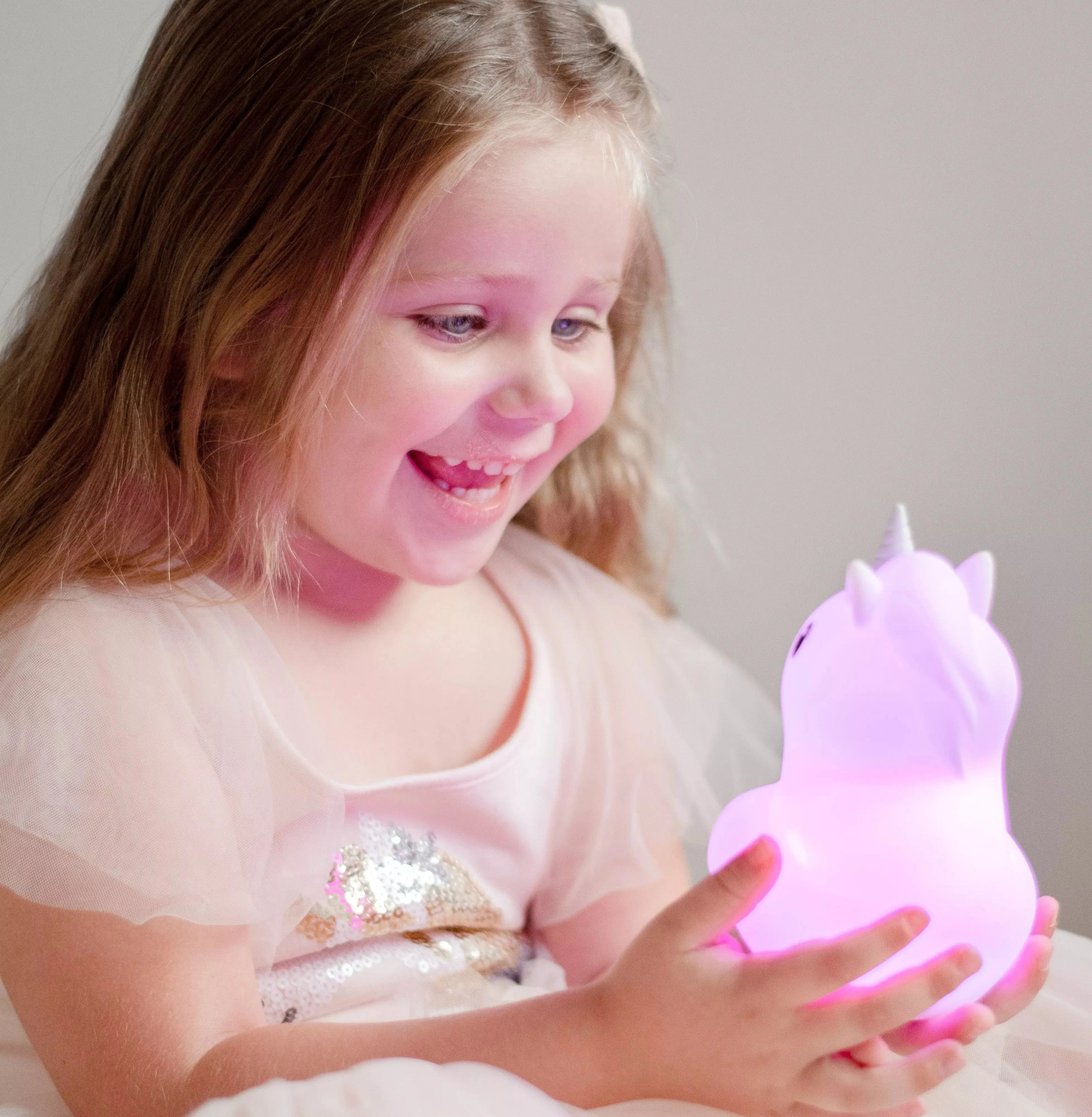 Duski Dream Guardian: Silver Unicorn Plush Toy for Kids - Perfect for Bedtime Comfort, Nursery Decor & Fantasy Play