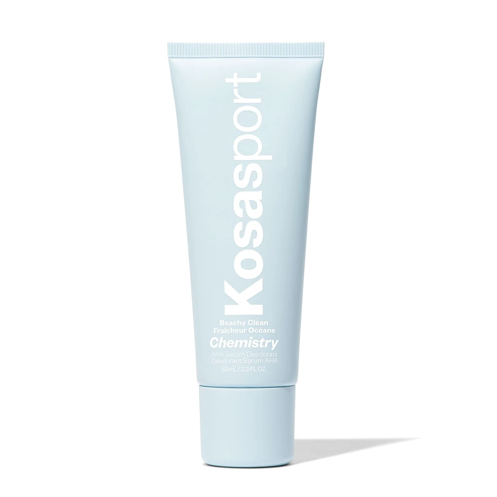 Kosas Chemistry Deodorant - Aluminum & Baking Soda Free, BO-Fighting AHA Serum for Exfoliating, Softening & Nourishing Skin | Beachy Clean Scent | Natural Deodorant for Women & Men | Perfect for Gym, Work & Daily Freshness