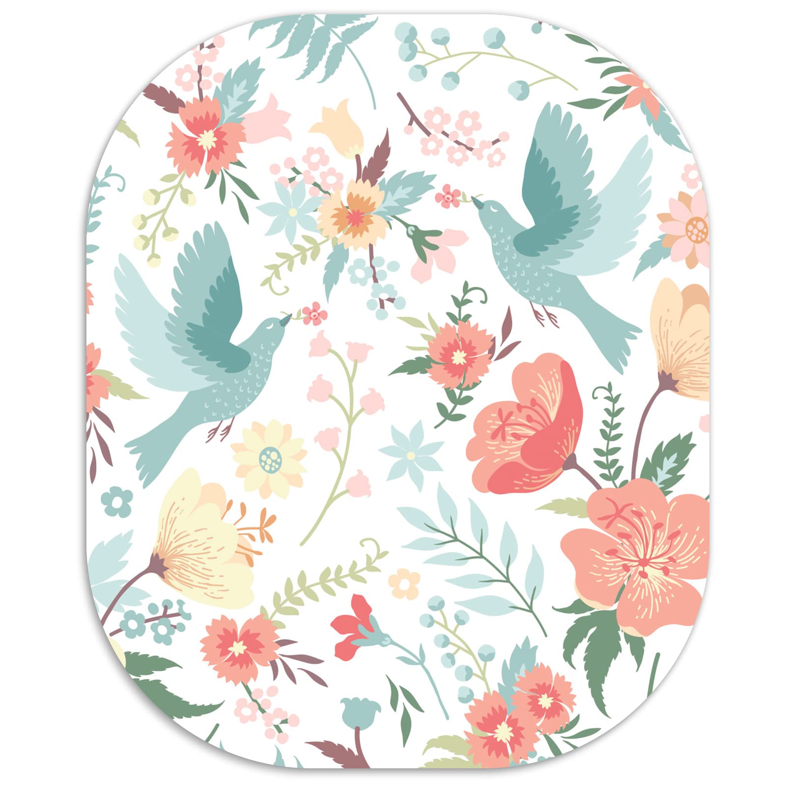 Non-Slip Mini Mouse Pad 6×7 inches - Portable Round Desk Mousepad for Office, Laptop & Travel | Perfect for Small Workspaces, Coffee Shops & Remote Work