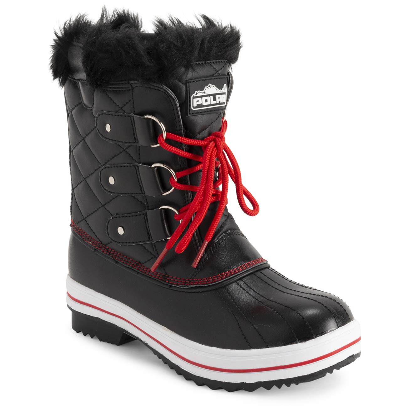 Polar Products Women's Quilted Snow Boots - Waterproof Winter Boots for Rain & Snow - Warm & Comfortable for Outdoor Activities, Hiking & Cold Weather