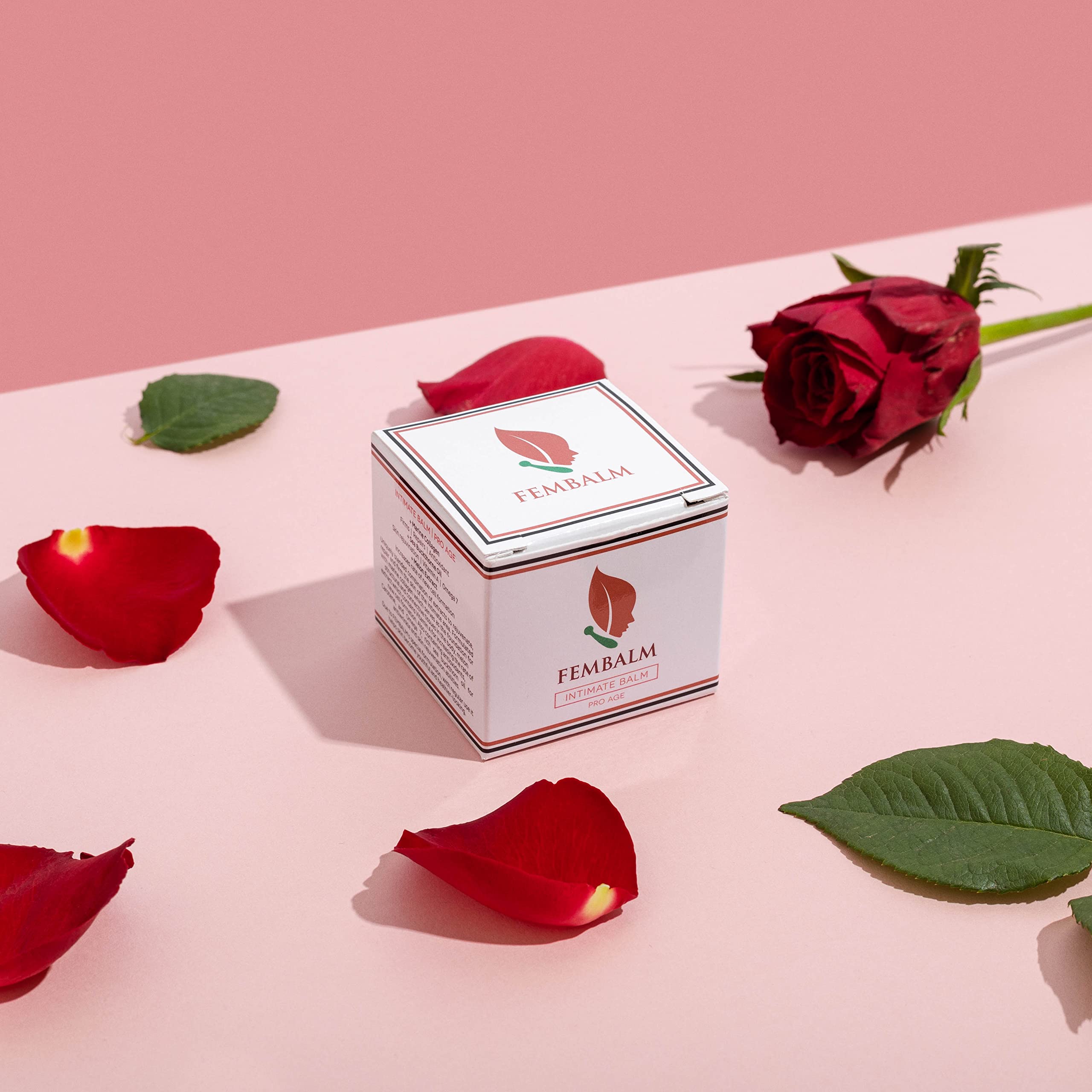 Fembalm Intimate Anti-Wrinkle Balm - Collagen & Vitamin A Enriched Firming Cream with Omega 7 & Antioxidants for Sensitive, Dry & Combination Skin | Natural Vanilla Scent | Daily Moisturizer for Women's Intimate Care & Skin Rejuvenation