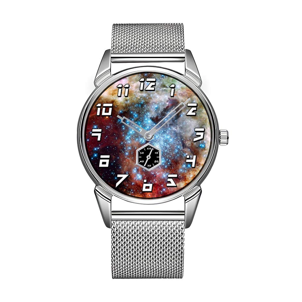 Luxury Men's Watch - Stainless Steel Waterproof Wristwatch with Vintage 1950 Ford Car Design for Business & Casual Wear
