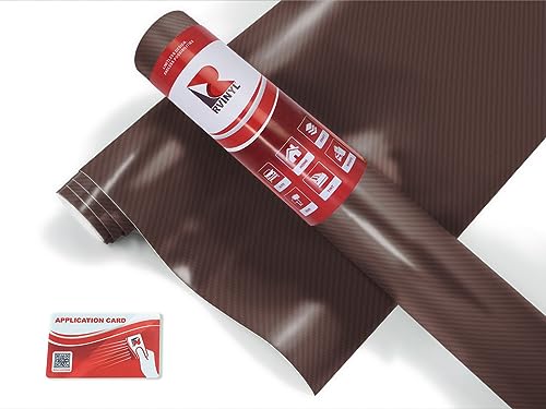 ORACAL 975 Carbon Fiber Brown 080-CF Vinyl Wrap Roll (3ft x 5ft) - Premium Car Wrap Film for Vehicle Customization, DIY Projects & Automotive Styling - Perfect for Cars, Motorcycles, Boats & Laptops