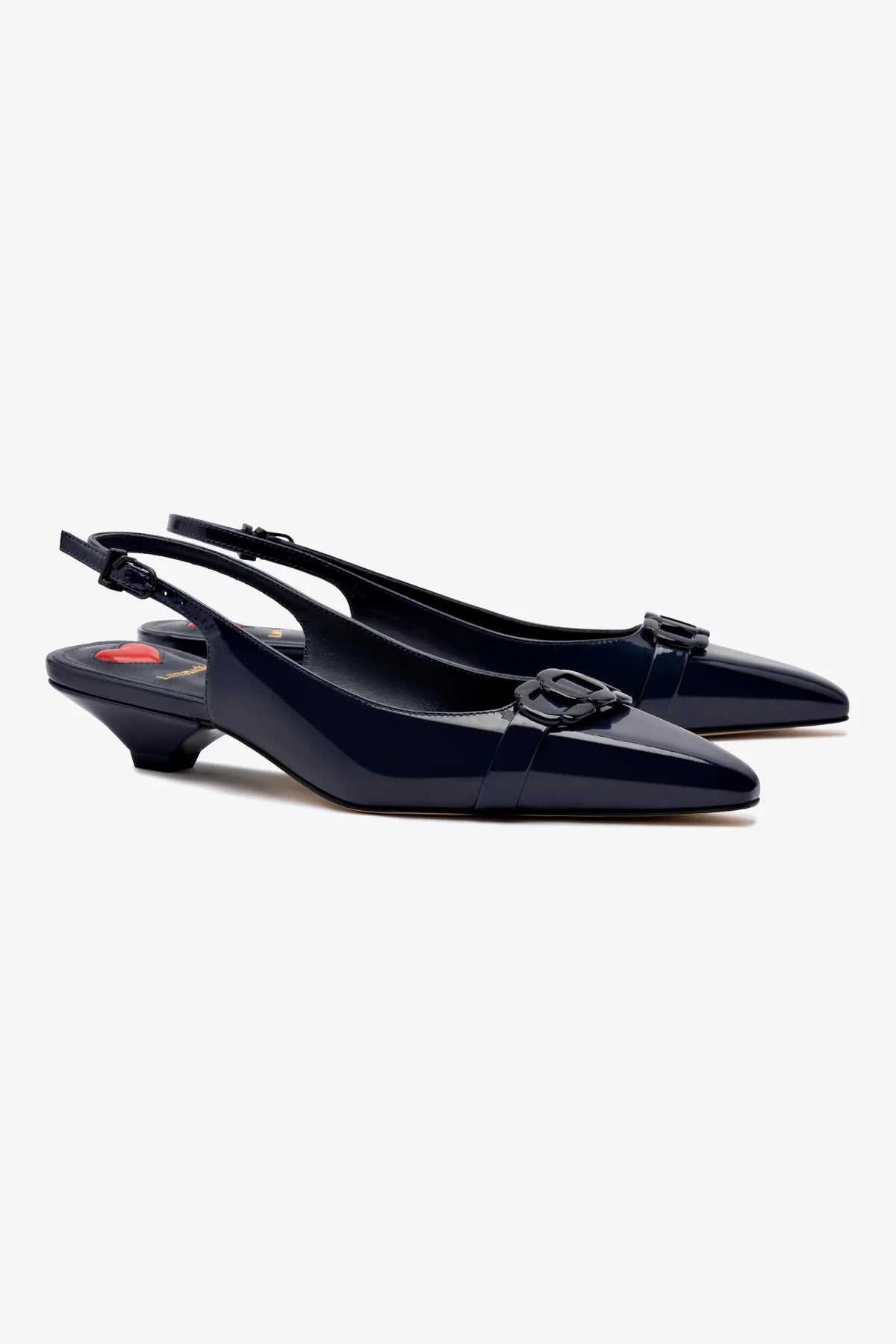 Franca Women's Navy Patent Leather Pumps - Stylish High Heel Dress Shoes for Work, Party & Evening Events