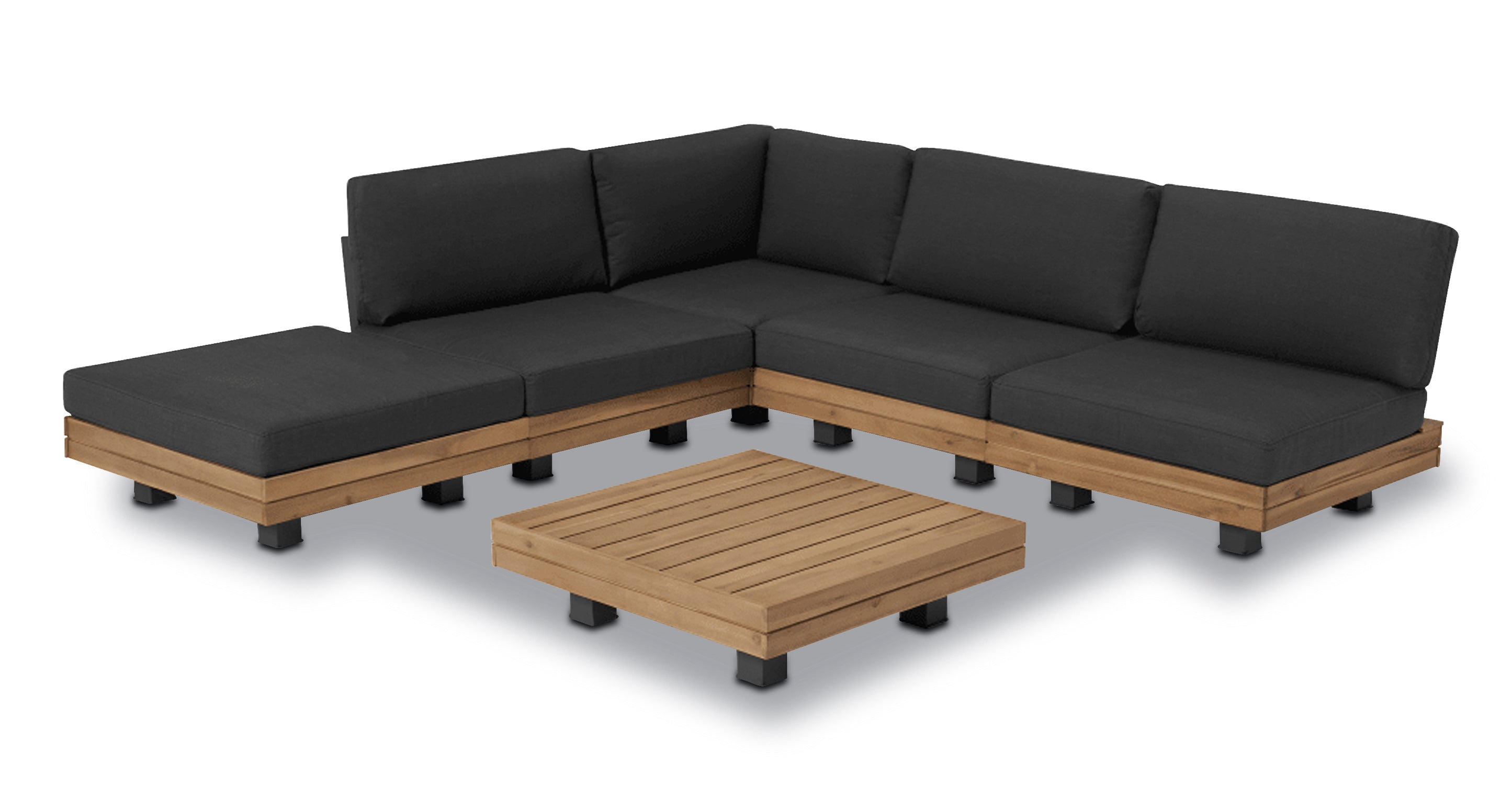 Celenza Modular Corner Sectional Sofa Set with Coffee Table - Modern Living Room Furniture for Small Spaces & Apartments | Perfect for Entertaining & Relaxing