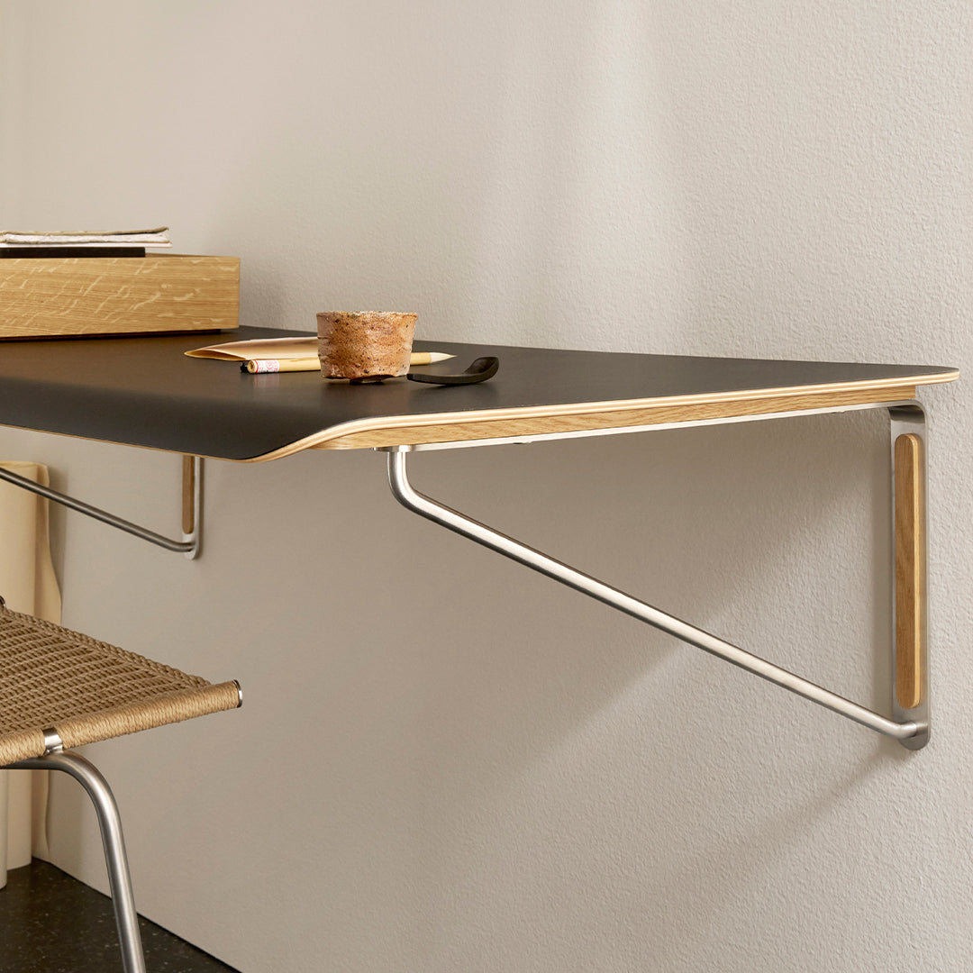 Anker Bak AB019 Wall Desk by Carl Hansen & Son - Modern Scandinavian Home Office Furniture for Small Spaces & Minimalist Workspaces