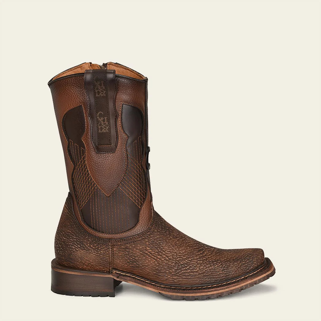 Men's Cuadra Tobacco Casual Cowboy Shark Boots - Western Style Leather Boots for Riding, Work & Outdoor Adventures