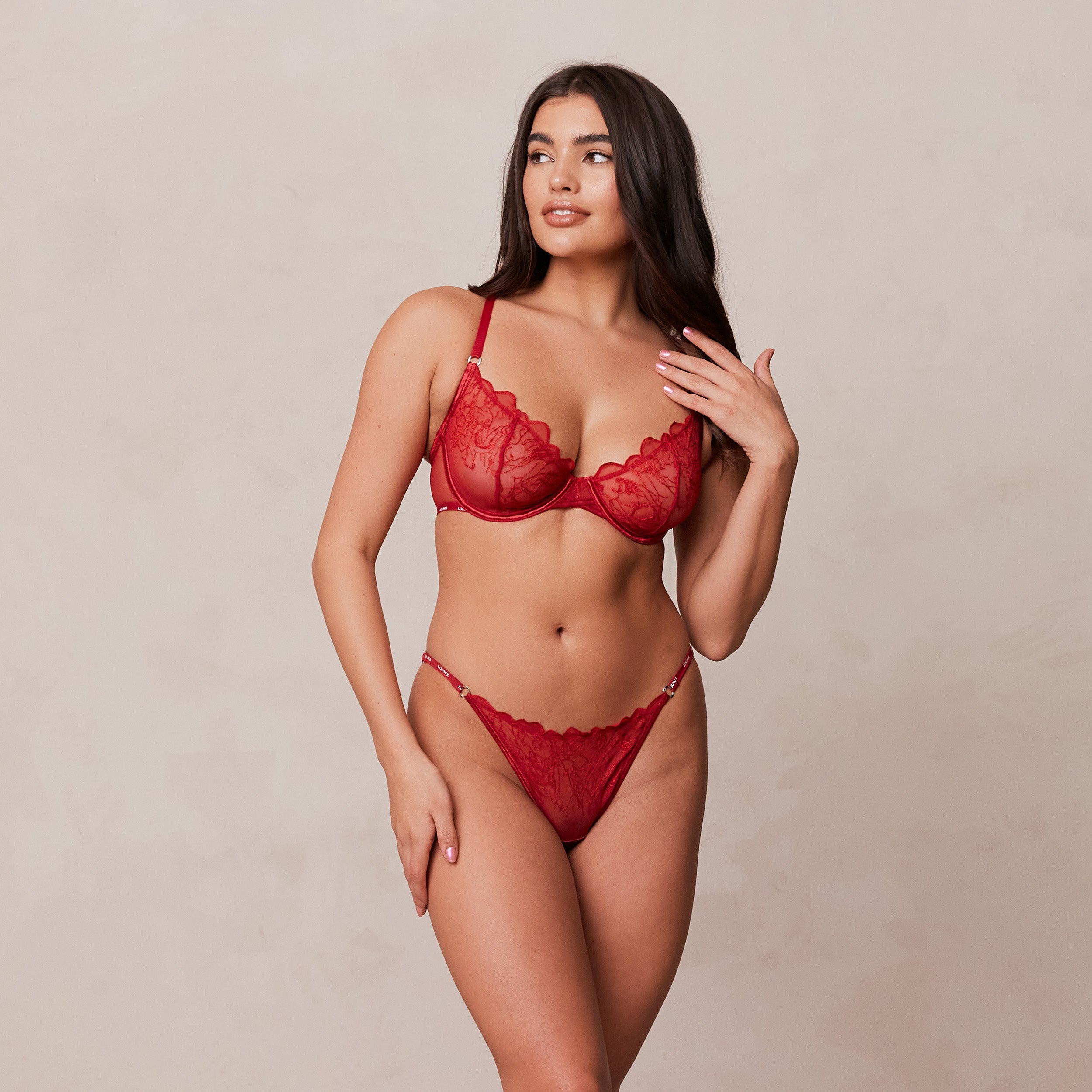 Maroon Balcony Bra - Comfortable Lace Underwire Bra for Women | Perfect for Everyday Wear & Lounge