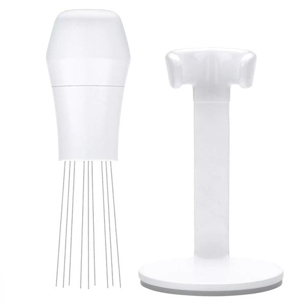Premium Normcore WDT Tool for Espresso - White | Needle Distributor for Even Coffee Grounds | Perfect for Home Baristas & Coffee Enthusiasts | Use with Espresso Machines & Manual Brewing