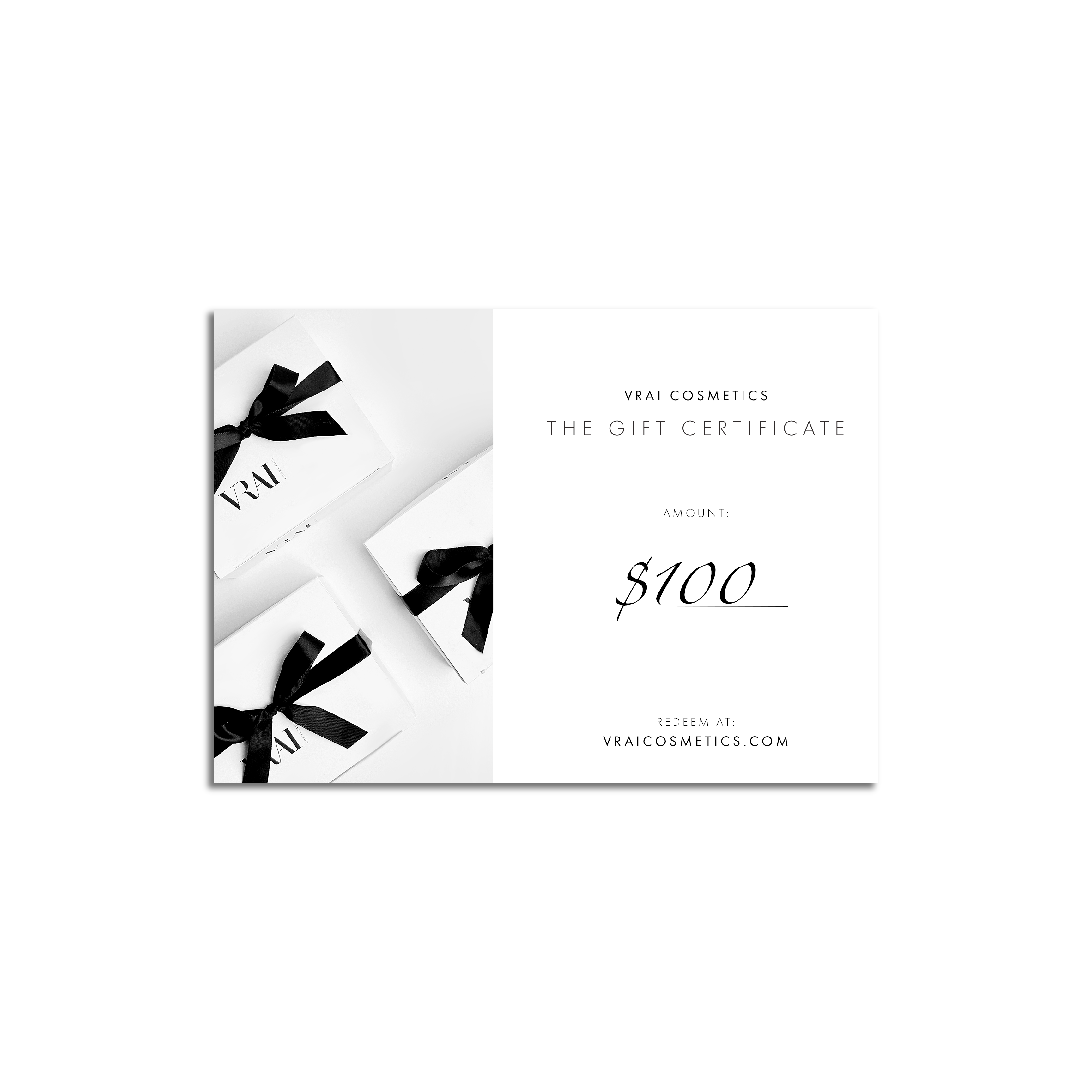 VRAI Cosmetics Gift Card - Perfect for Holidays, Birthdays & Special Occasions - Luxury Skincare & Beauty Gifts