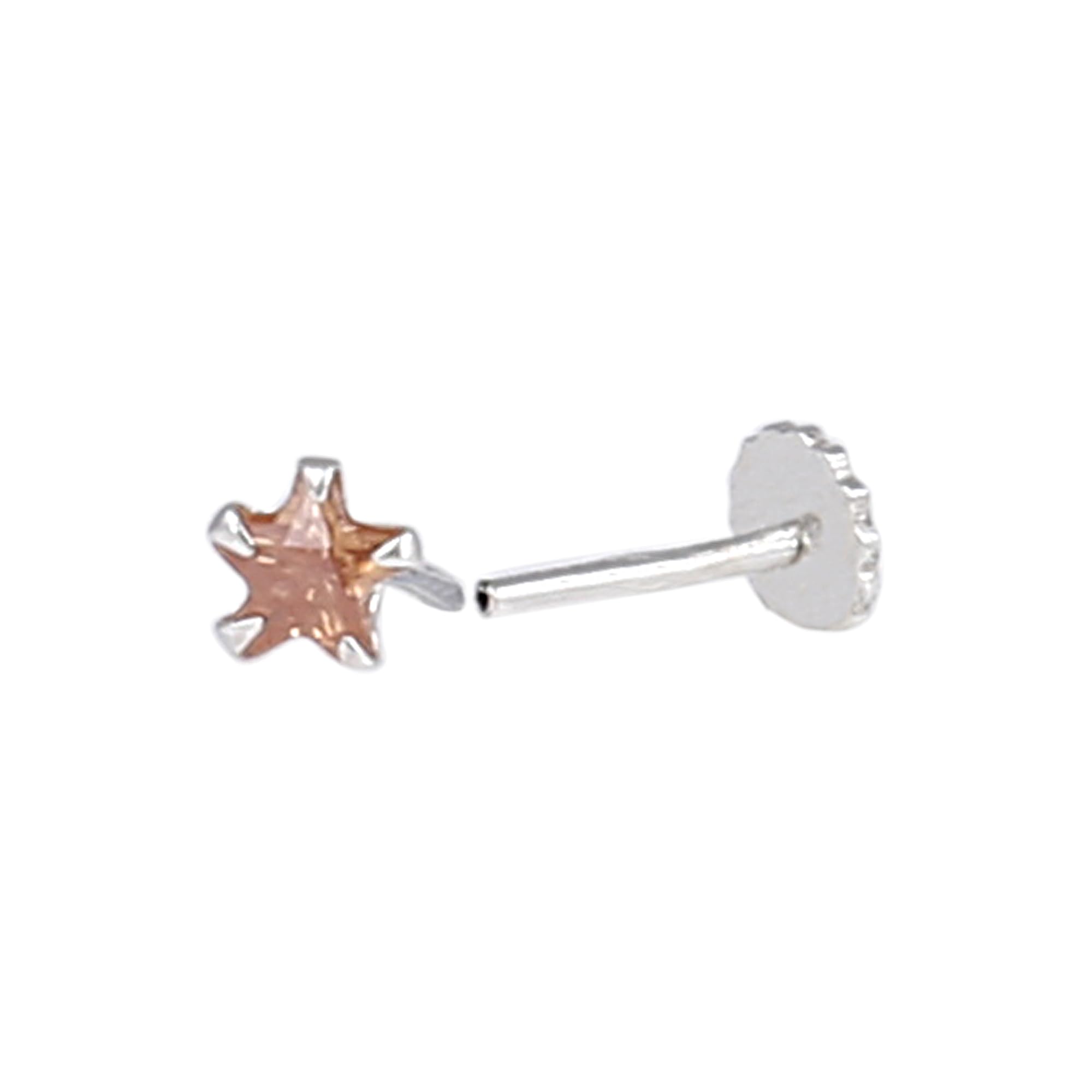 Elegant Silver Star Nose Pin for Women & Girls | Hypoallergenic Nose Ring for Parties, Weddings & Festivals | Trendy Body Jewelry for Everyday Wear