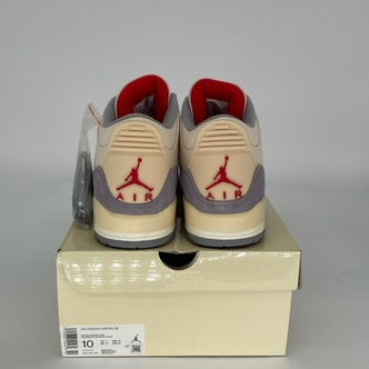 Original Air Jordan 3 Retro 'Muslin' Men's Basketball Shoes - Size 10 (DH7139-100) - Premium Comfort for Streetwear & Casual Style