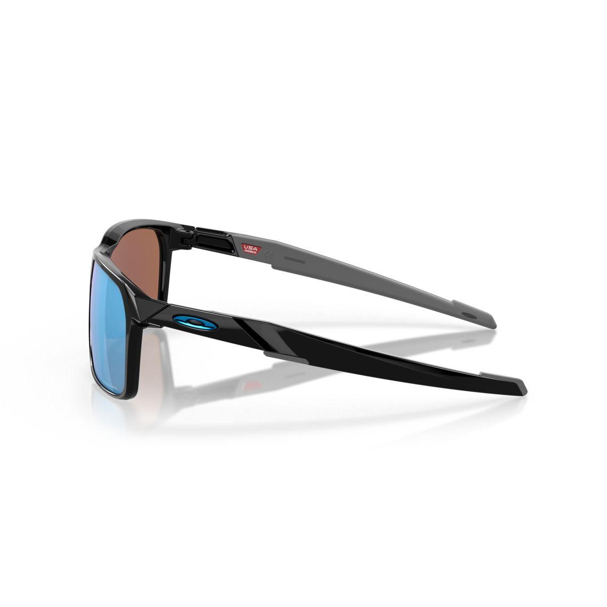 Oakley Portal X Sunglasses Polished Black with Prizm Deep Water Polarized Lenses - 0OO9460 946004 - Perfect for Outdoor Sports, Driving & Water Activities