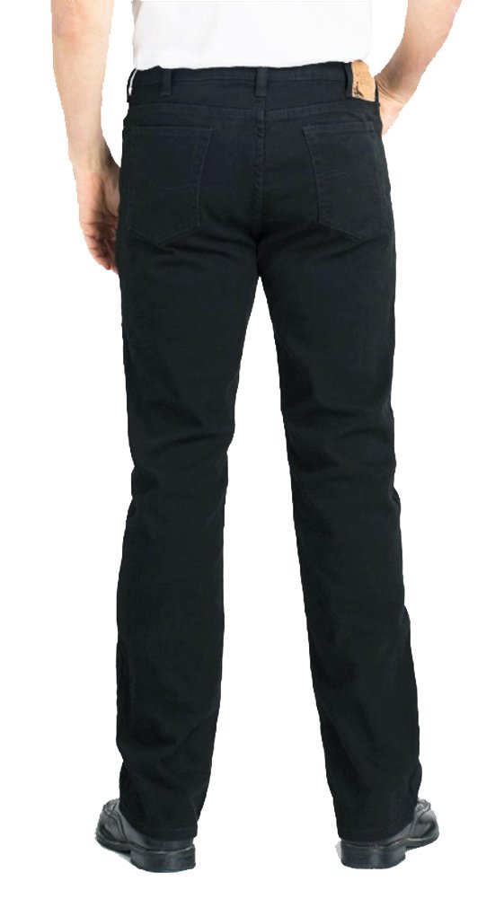 Grand River Stretch Traditional Straight Cut Black Jeans for Men | Classic Comfort Denim Pants | Perfect for Casual Wear, Office & Everyday Outfits