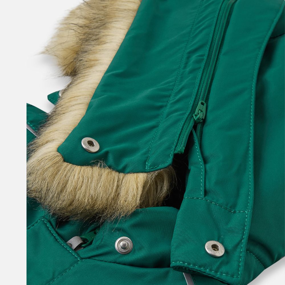 Reima Gotland Baby Snowsuit - Waterproof Winter Jacket & Pants Set for Infants & Toddlers (Deeper Green) - Perfect for Snow Play, Skiing & Outdoor Adventures
