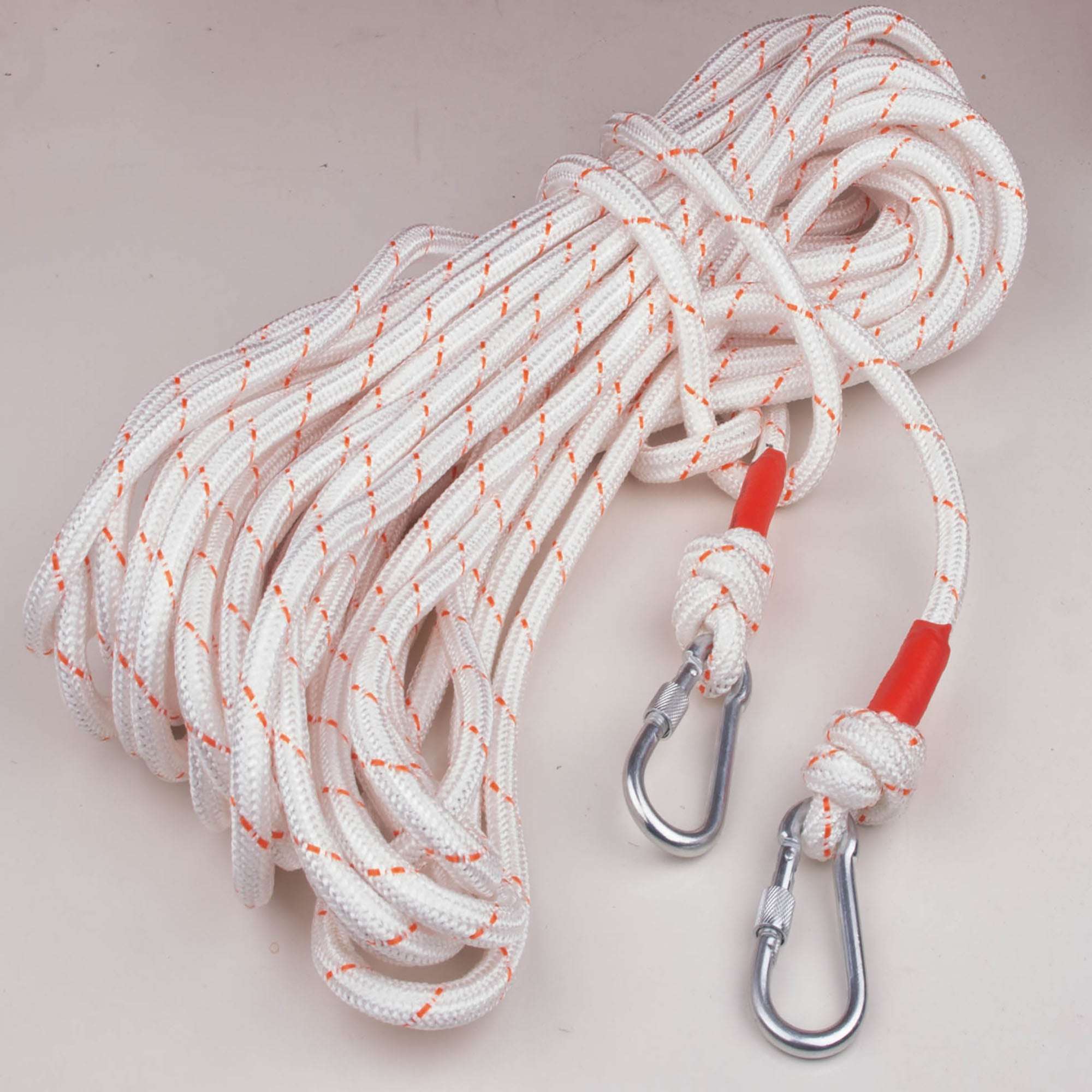 12mm x 20m Nylon Static Safety Climbing Rope - Heavy Duty Rock Climbing, Boat Anchor, Marine & Dock Lines - Perfect for Outdoor Adventures, Water Sports & Emergency Rescue