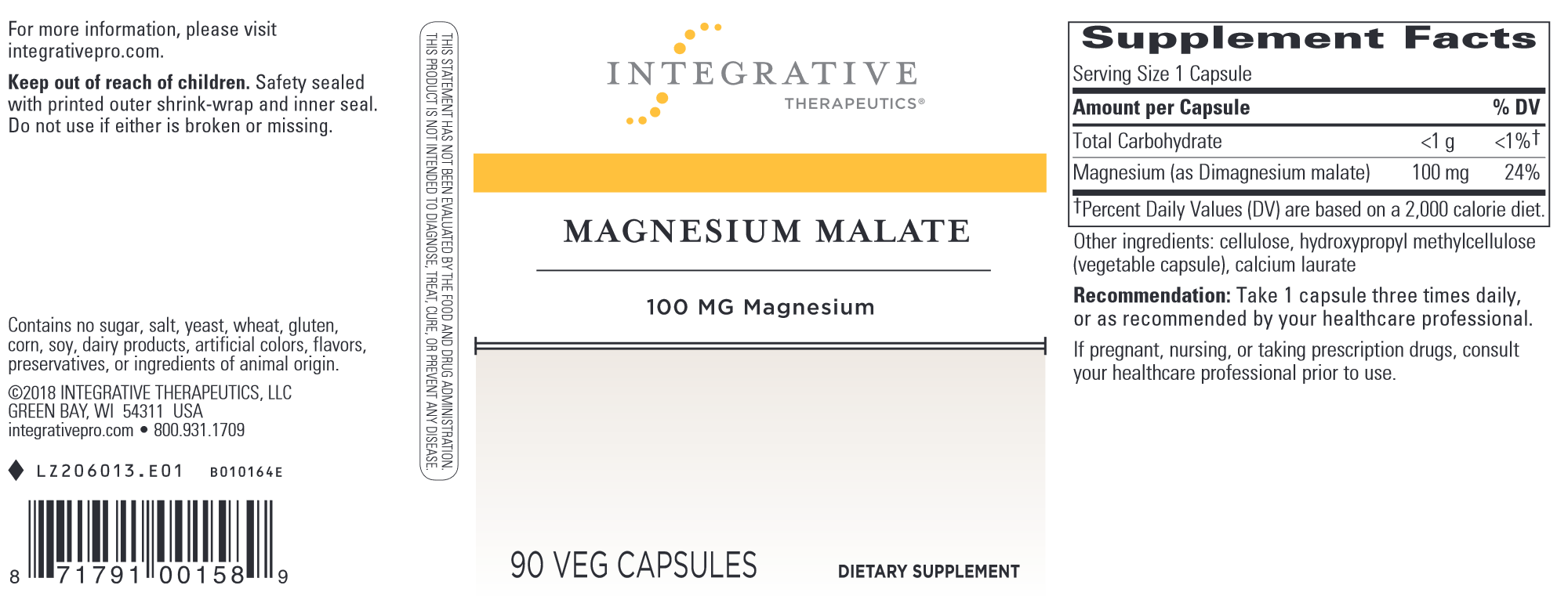 Best Magnesium Malate Supplement for Muscle Recovery & Sleep Support - Natural Stress Relief & Energy Booster - Vegan & Non-GMO - Ideal for Athletes, Fitness Enthusiasts & Better Sleep