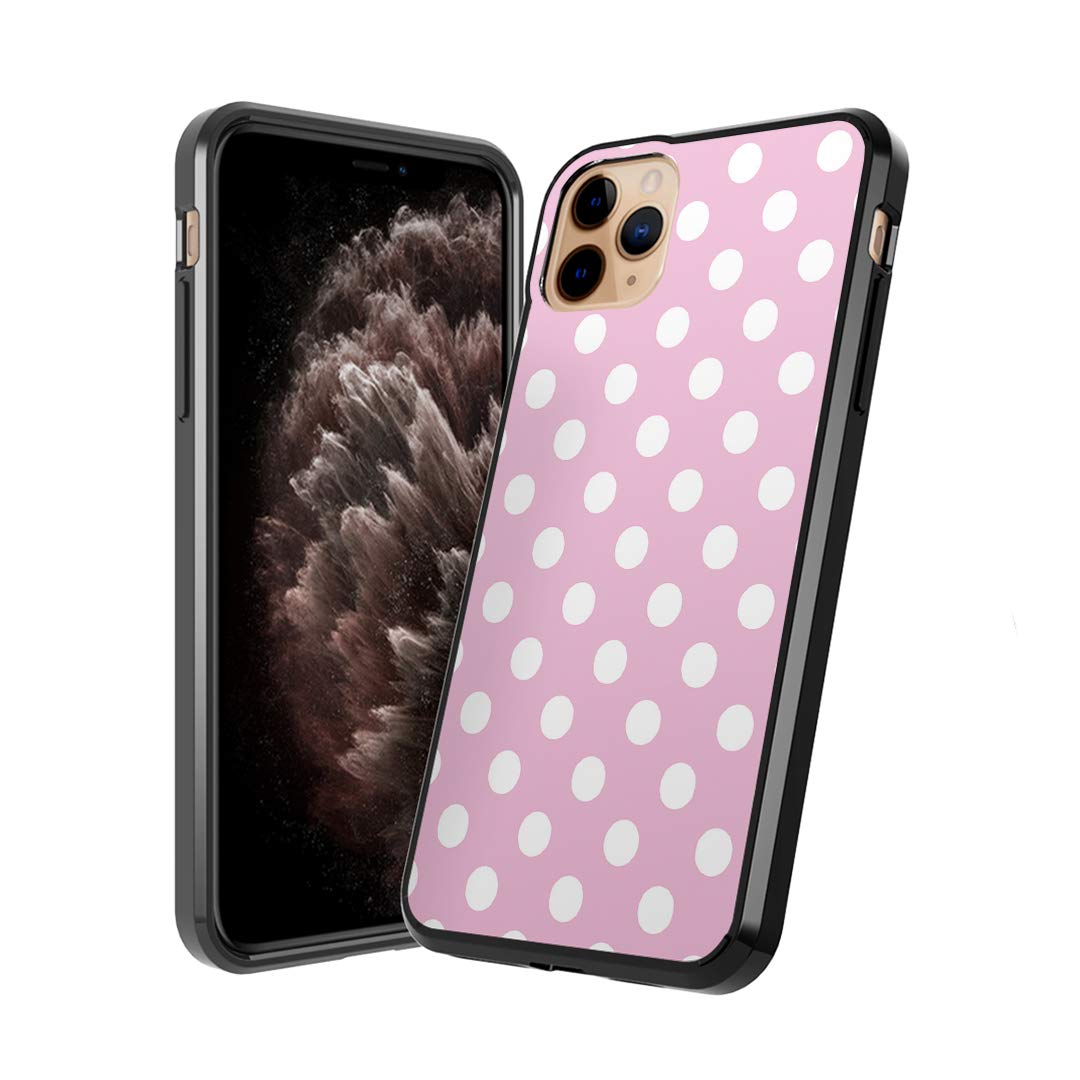 **Moriko Cute Fusion Gel Case for iPhone 11 Pro – Anti-Scratch, Slim & Soft Grip Protective Cover – 5.8 Inch Display – Polka Dot Pink – Perfect for Everyday Use & Fashion Protection**