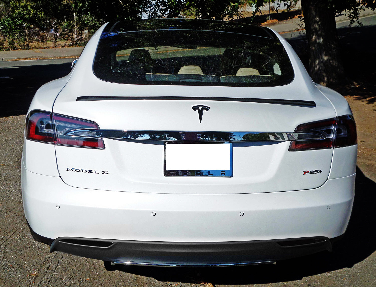 Dark Smoked Rear Bumper Reflector Lenses for 2012-2023 Tesla Model S - Replacement Parts for Enhanced Safety & Style - Perfect for Night Driving & Custom Car Modifications